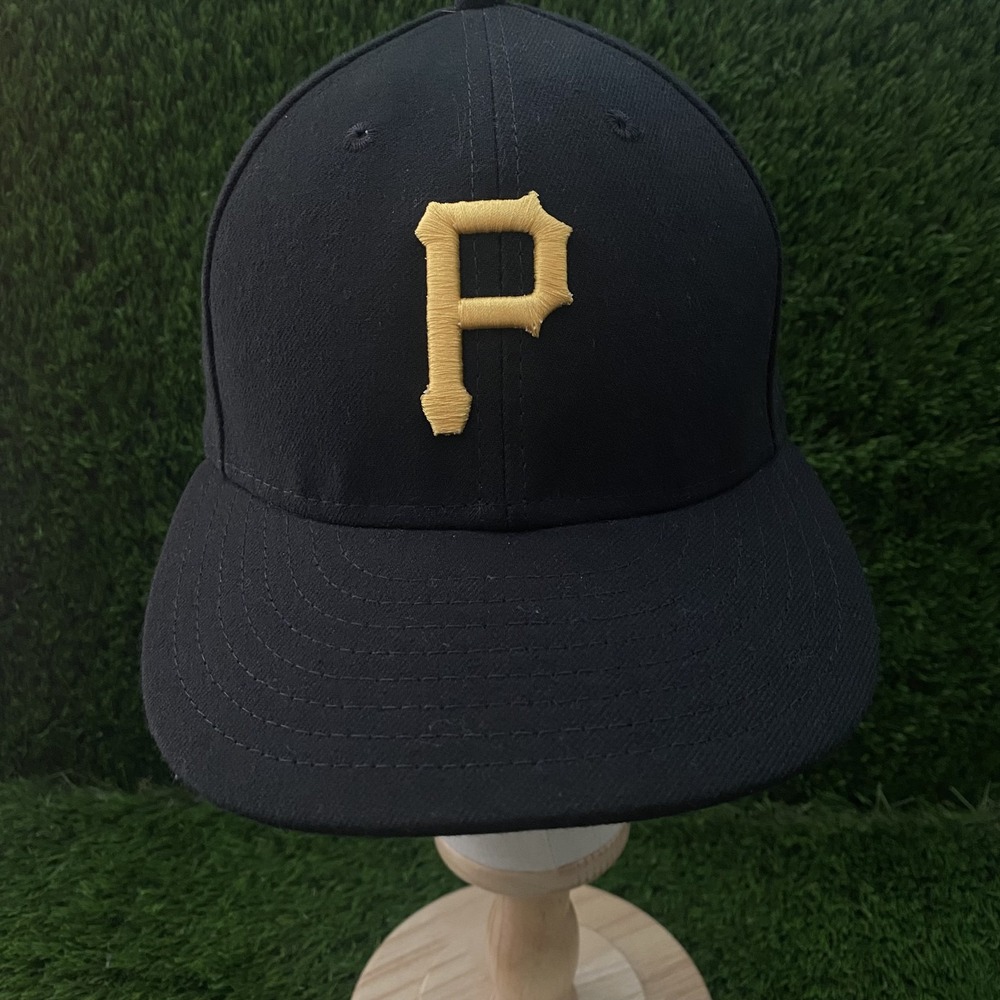 Pittsburgh Pirates MLB New Era 59FIFTY Fitted 7.5 Baseball Cap Hat Black